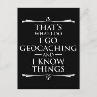 Das ist es, was ich tue, ich gehe Geocaching und i