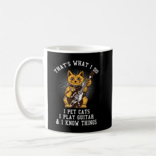 Das ist es, was ich tue, ich passe Katzen, die ich Kaffeetasse