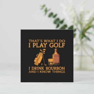 Das ist es, was ich tue, ich spiele Golf, ich trin Einladung