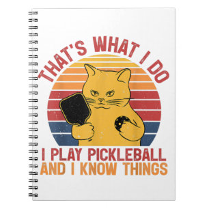 Das ist es, was ich tun Cat Lovers Paddleball Play Notizblock