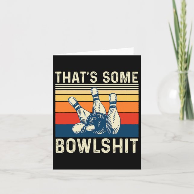 Das ist etwas Bowl - Bowling Bowler Karte (Vorderseite)