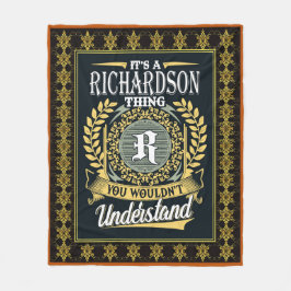 Das ist etwas Richardson, das man nicht verstehen  Fleecedecke