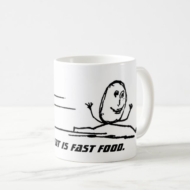 Das ist Fast Food. Kaffeetasse (VorderseiteRechts)
