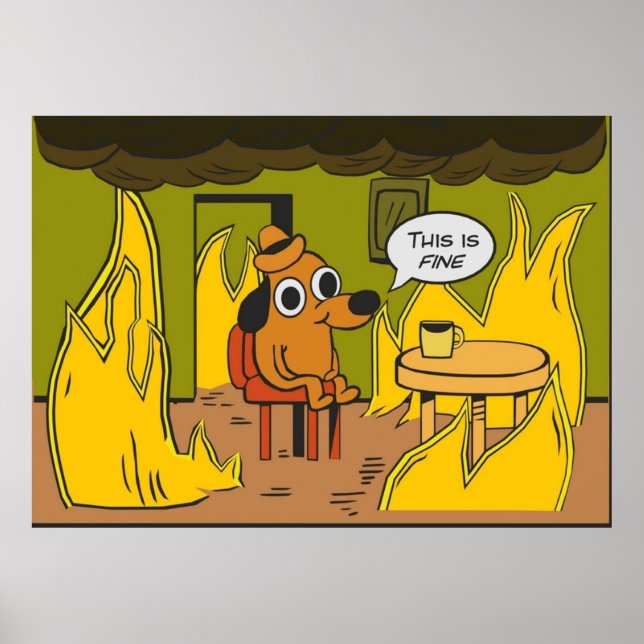 Das ist feiner Meme Hund Poster (Vorne)