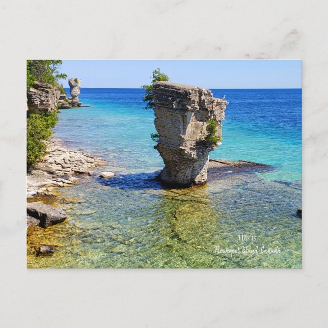 Das ist Flower pot Island, Kanada Postcard Postkarte (Vorderseite)