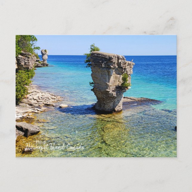 Das ist Flower pot Island, Kanada Postkarte (Vorderseite)