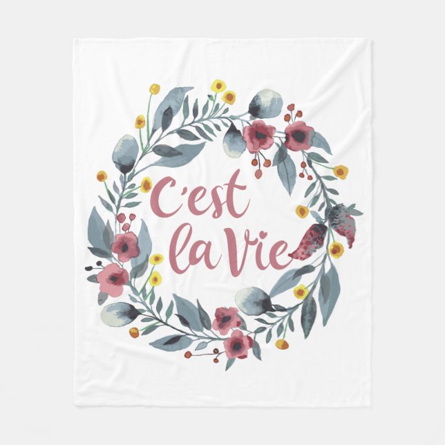 Das ist French Life Fleecedecke (Vorderseite)