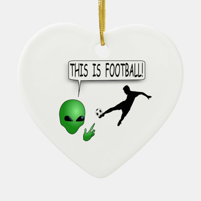 Das ist Fußball Keramik Ornament (Vorne)