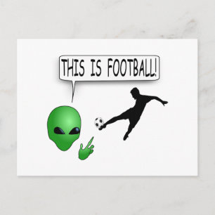 Das ist Fußball Postkarte