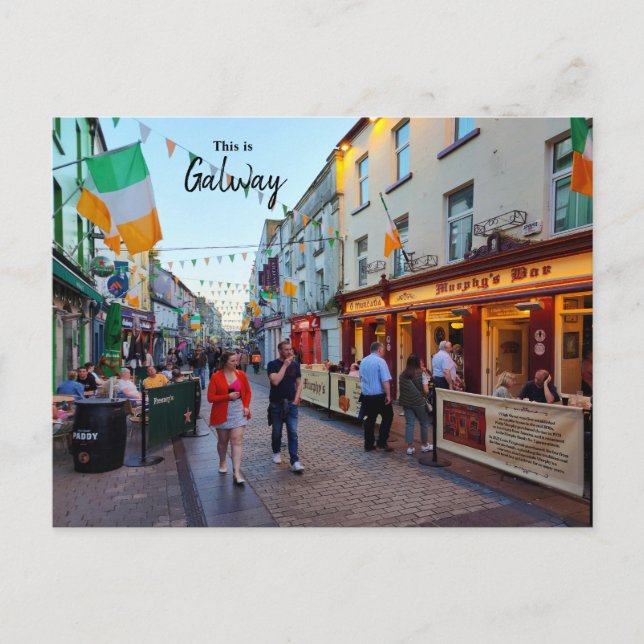 Das ist Galway-Irland Postkarte (Vorderseite)