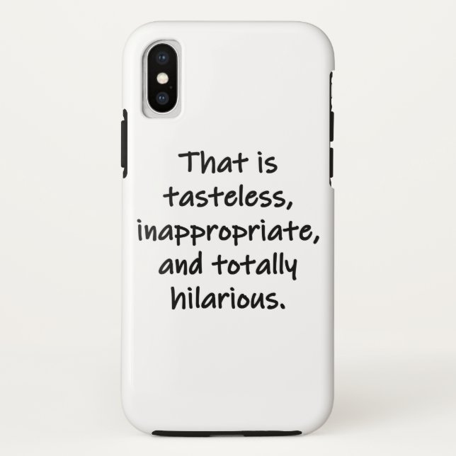 Das ist geschmacklos Case-Mate iPhone hülle (Rückseite)