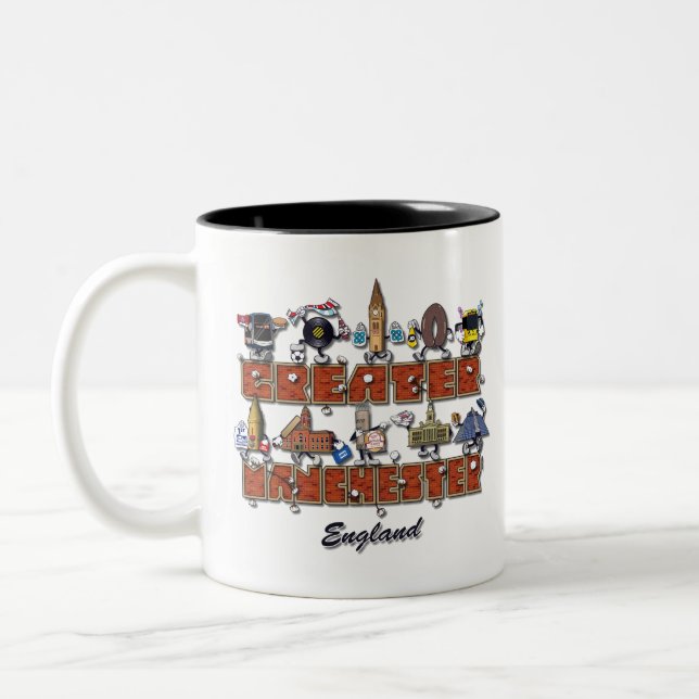 Das ist Greater Manchester Zweifarbige Tasse (Links)