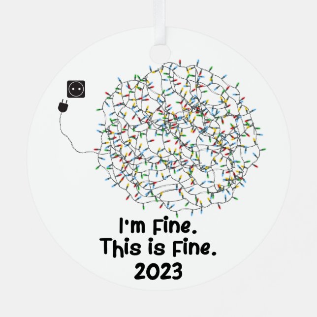 Das ist gut 2023 Funny Keepake Ornament Aus Metall (Rückseite)