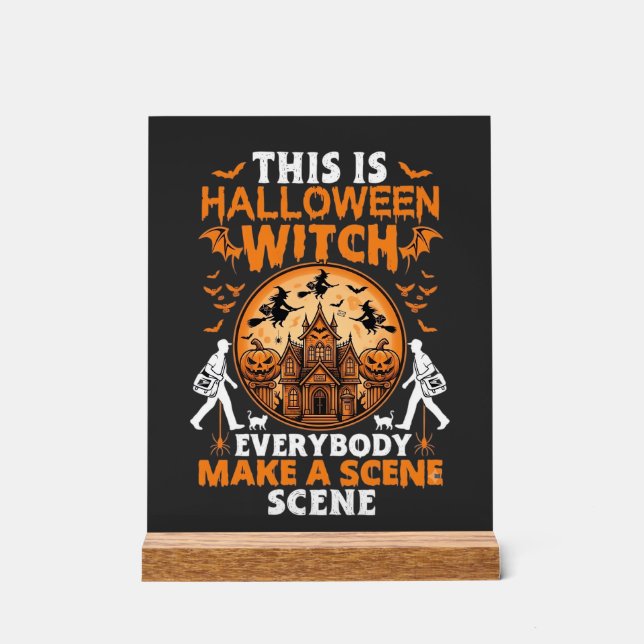 Das ist Halloween Acrylschild (Vorderseite)