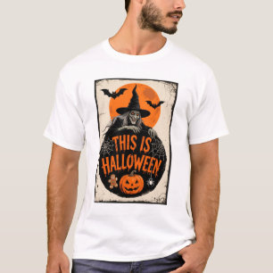 Das ist Halloween Gruselige Hexe Retro Gruselige P T-Shirt