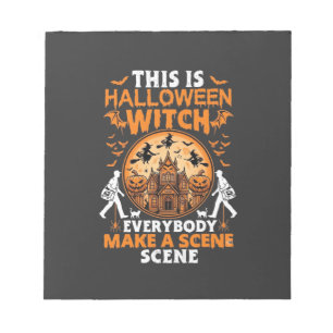 Das ist Halloween Hexe Jeder Macht Eine Szene Pos Notizblock