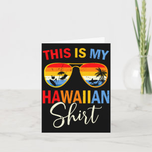 Das ist Hawaii-Hemd Kostüm-Party-Feiertag Karte