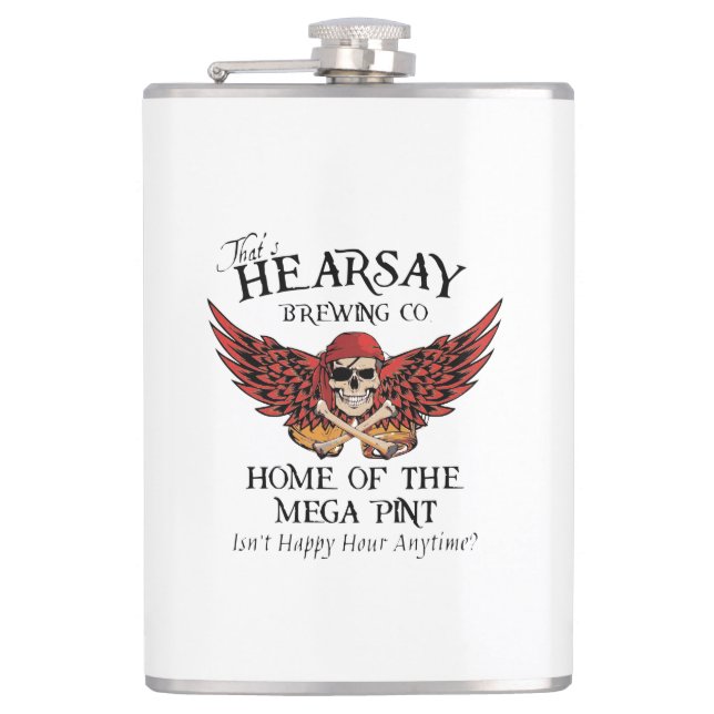 Das ist Hearsay Brewing Company Flachmann (Vorderseite)