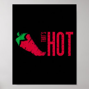Das ist Hot Red Chili Pepper Poster