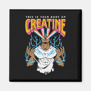 Das ist Ihr Körper am Createur Workout Gym Geburts Magnet