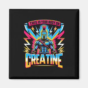 Das ist Ihr Körper auf dem Creatine Workout Gym Magnet