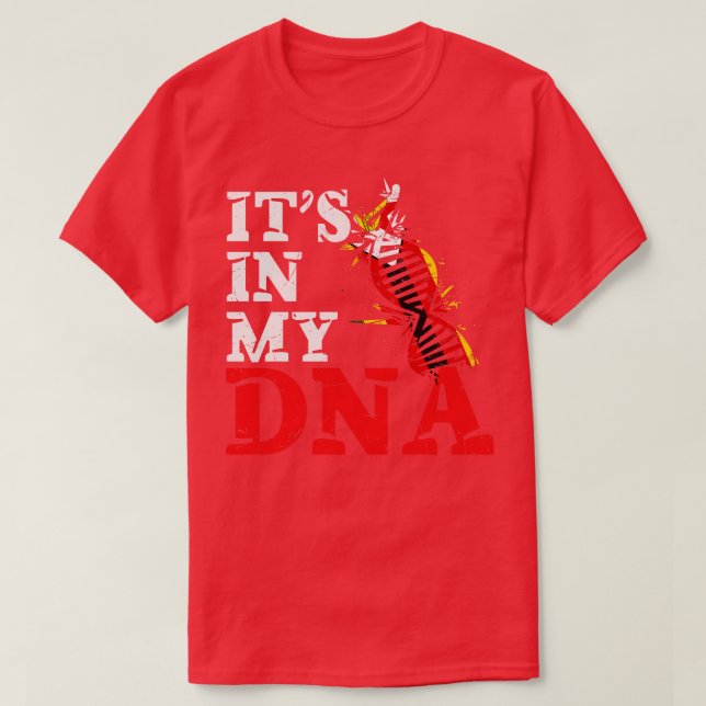 Das ist in meiner DNA in Simbabwe T-Shirt (Design vorne)