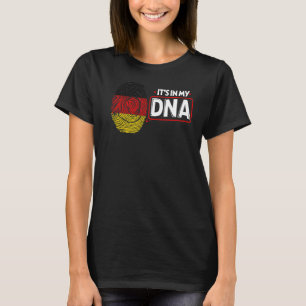 Das ist in meiner DNA-Nationalflagge, Deutsch Patr T-Shirt