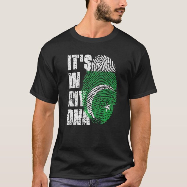 Das ist in meiner DNA-pakistanischen Flagge Pakist T-Shirt (Vorderseite)