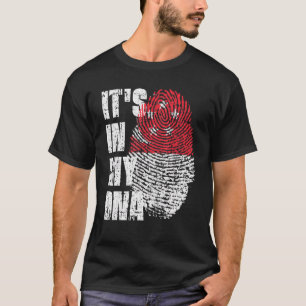 Das ist in meiner DNA-Singapur-Flagge Singapurs T-Shirt