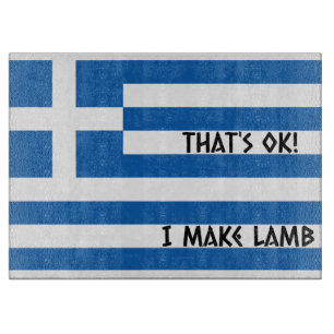 Das ist in Ordnung! Ich mache Lamb - griechische H Schneidebrett