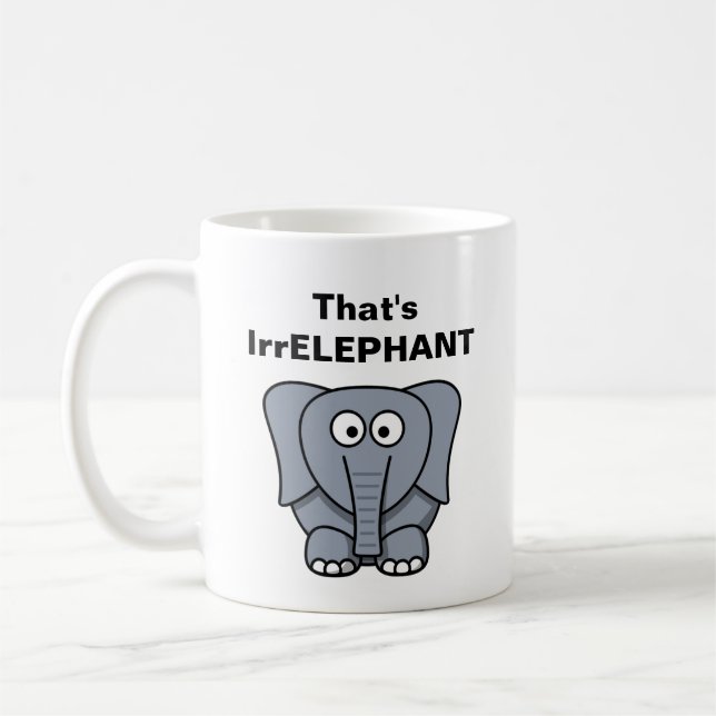 Das ist IrrELEPHANT Kaffeetasse (Links)