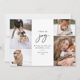 Das ist Joy Black and White Minimalistisches Multi Feiertagskarte