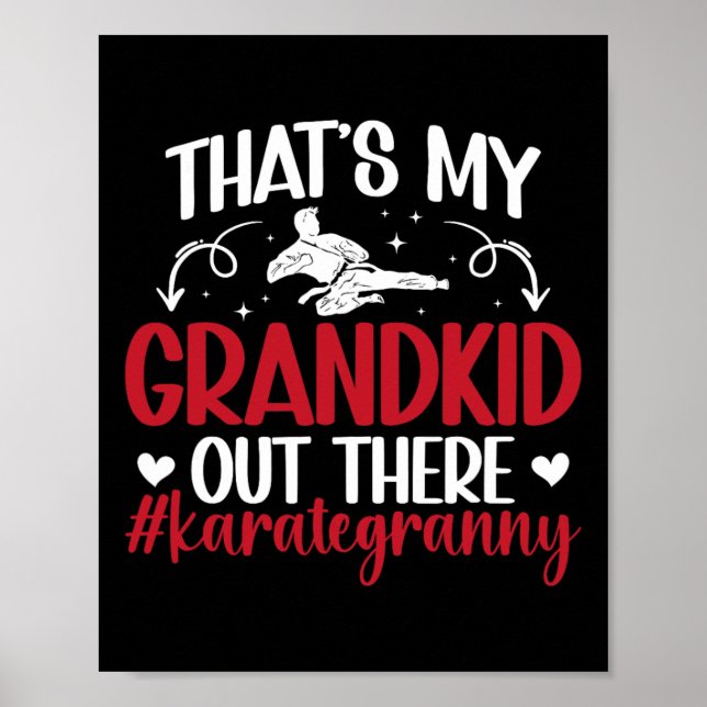 Das ist Karate Granny Proud Karate Gran Poster (Vorne)