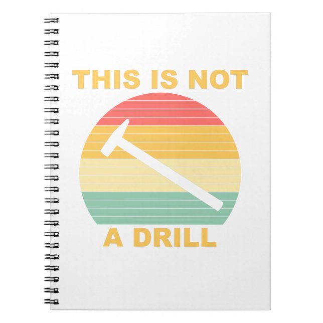 Das ist kein Drill - Funny Handyman Notizblock (Vorderseite)