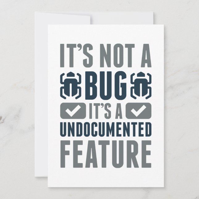 Das ist kein Fehler Dankeskarte (Vorderseite)