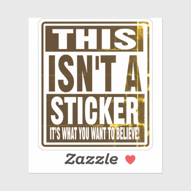 DAS IST KEIN STICKER! AUFKLEBER (Blatt)