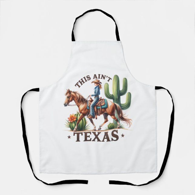 Das ist kein Texas Cowgirl Horse Schürze (Vorderseite)