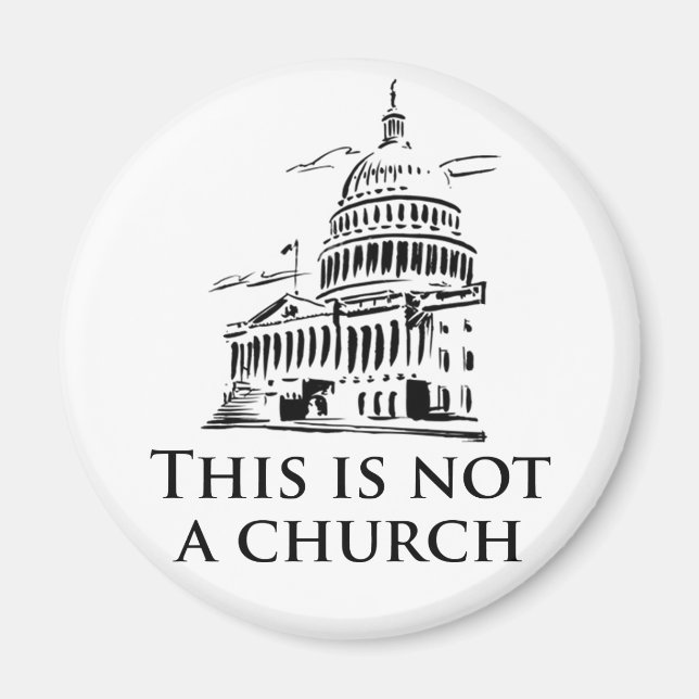 Das ist keine Kirche Magnet (Vorne)