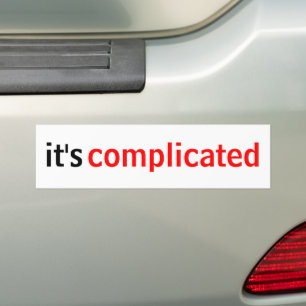 Das ist kompliziert autoaufkleber