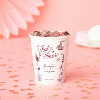 Das Ist Liebe Italienische Hochzeitsdusche Handgez Pappbecher