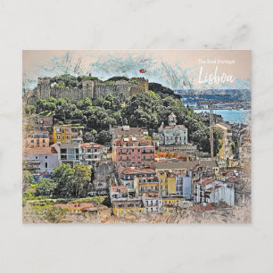 Das ist Lissabon Portugal Postkarte