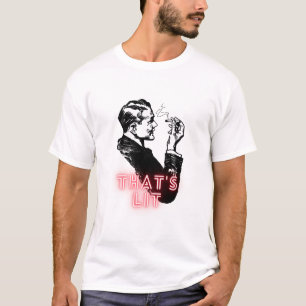 Das ist Lit - Retro Vintag Smoker Typ - Funny T-Shirt
