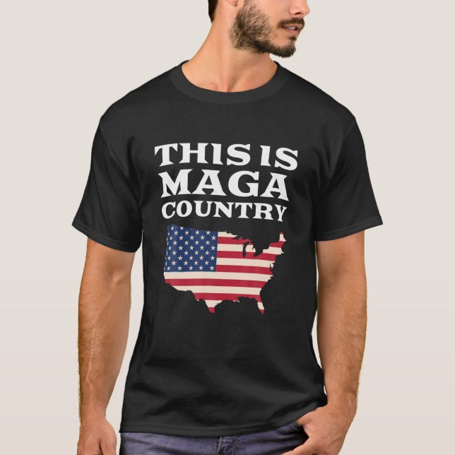 Das ist Maga Country Trump Fake News Hoax Red Pill T-Shirt (Vorderseite)