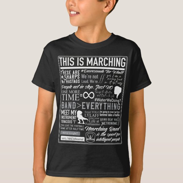 Das ist Marching Band - Funny Marching Band Sprich T-Shirt (Vorderseite)