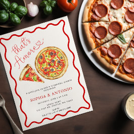 Das ist mehr italienische Pizza Lässige Probe Aben Einladung