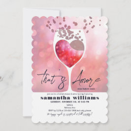 Das ist mehr italienischer Vino vor Vows Brautpart Einladung