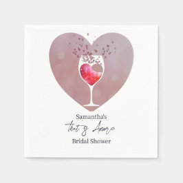 Das ist mehr italienischer Vino vor Vows Brautpart Serviette