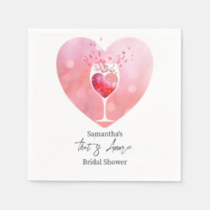 Das ist mehr italienischer Vino vor Vows Brautpart Serviette