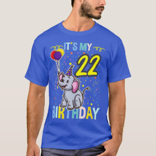 Das ist mein 22. Geburtstag Elefantentier Lover T-Shirt
