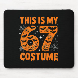Das ist mein 67 Kostüm 6 7 Meme Gen Alpha Hallowee Mousepad